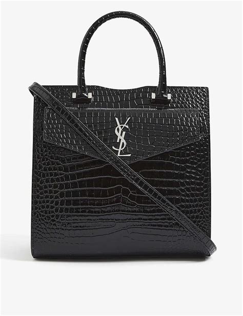 ysl crocodile muse bag|SAINT LAURENT Leather Crocodile Embossed Small Muse.